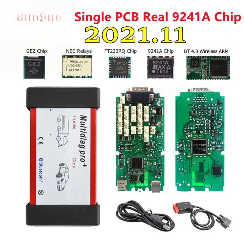 

Одиночный A+ VD150 2021.11 Multidiag Pro+ VD 150 Одиночная печатная плата TCS Pro Сканер OBD2 Считыватель кодов Автомобили/грузовики Bluetooth 4.3