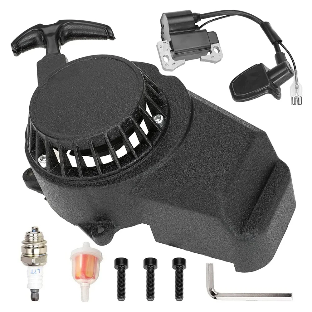 

A48M-Professional Motorcycle Recoil Starter Pull Starter Kit for 2 Stroke Engine 47Cc 49Cc MotoTec SSR Taotao ATV Mini Pocket Bi