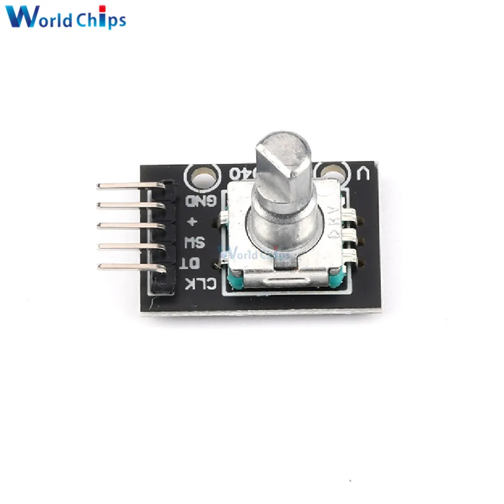 10 PCS 360 Degrees Rotary Encoder Module KY-040 HW-040 Sensor Switch 6MM Half Shaft Potentiometer Rotary Knob Cap 15×17 15×13.5