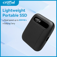 Crucial NVMe External SSD 2TB 1TB Hard Drive 800MB/s 8Gbs Type C to Type C Portable Hd Solid State Disk for Laptops PC Mac