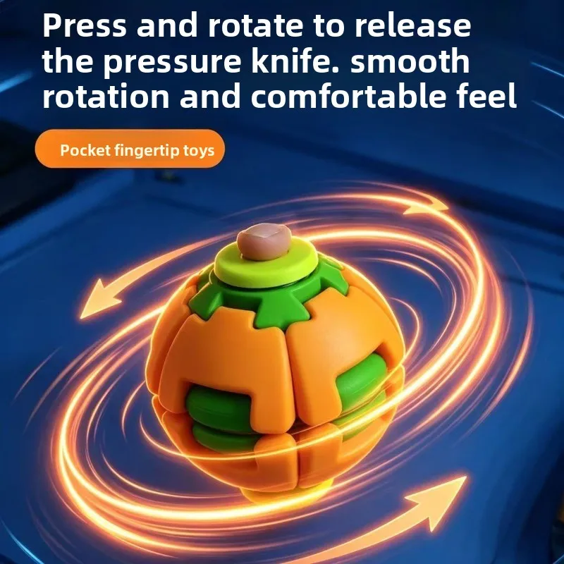 Impression 3D couleur. Gyro à double fonction de pression et de rotation, à pression et rotation, pour les doigts. Jouets anti-stress à emporter au bureau
