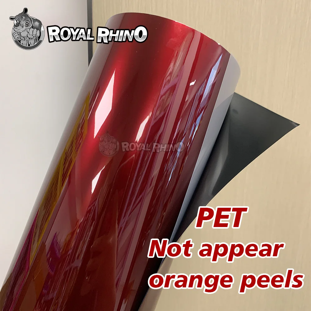 59ft Liquid Metallic Dragon Blood Red Car Motorcycle Vinyl Wrap Film With PET Liner Air Bubble Free