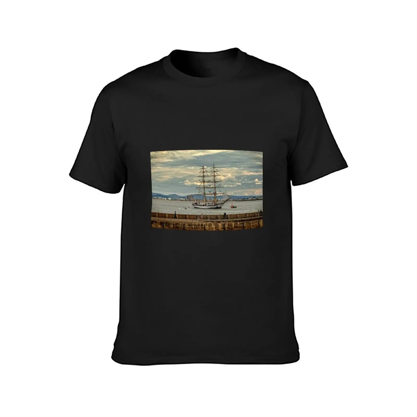 Fryderyk Chopin passes Hartlepool Pier T-Shirt sweat cute tops quick-drying summer tops men t shirt