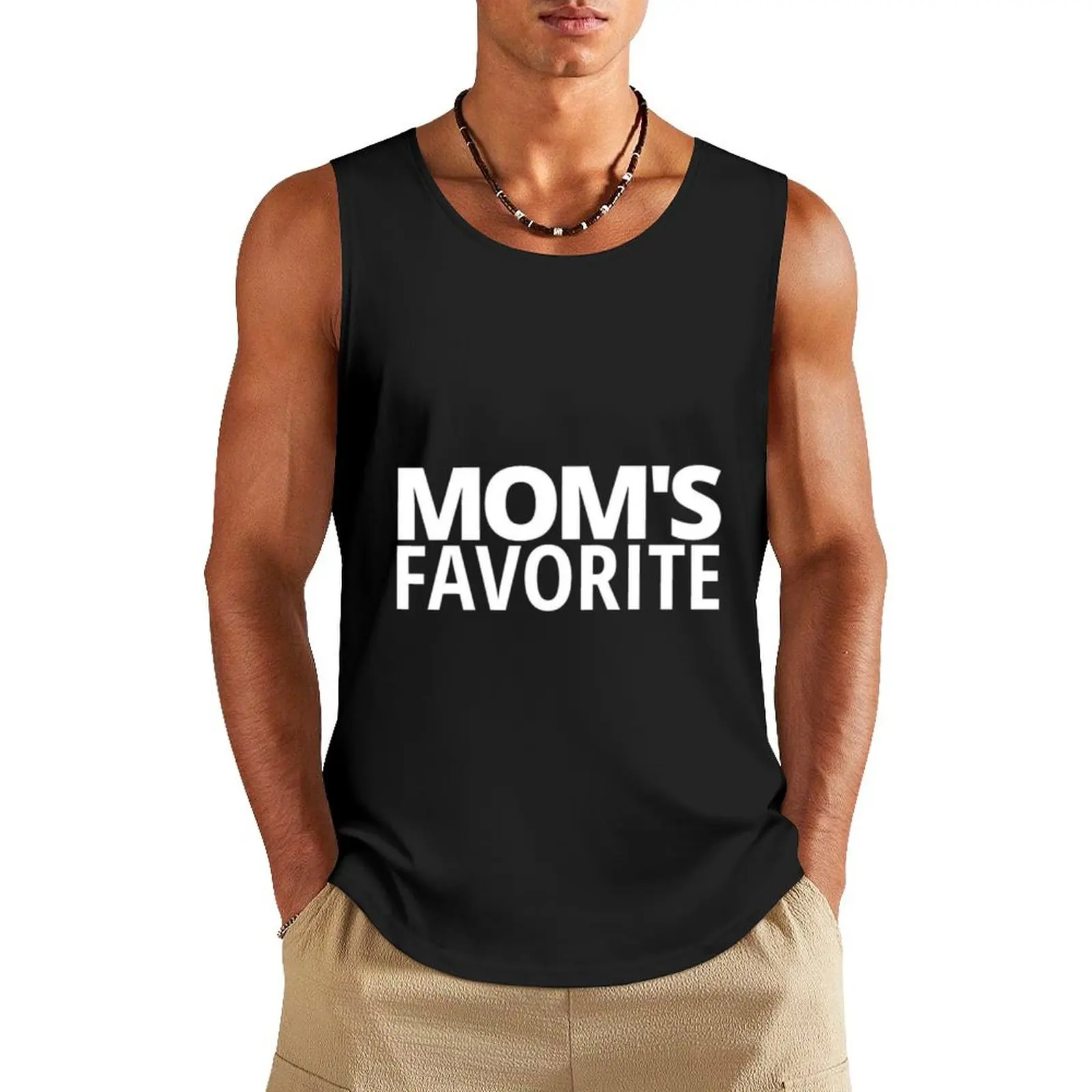 

MOM'S FAVORITE Tank Top sleeveless tshirts for men Bodybuilding shirt