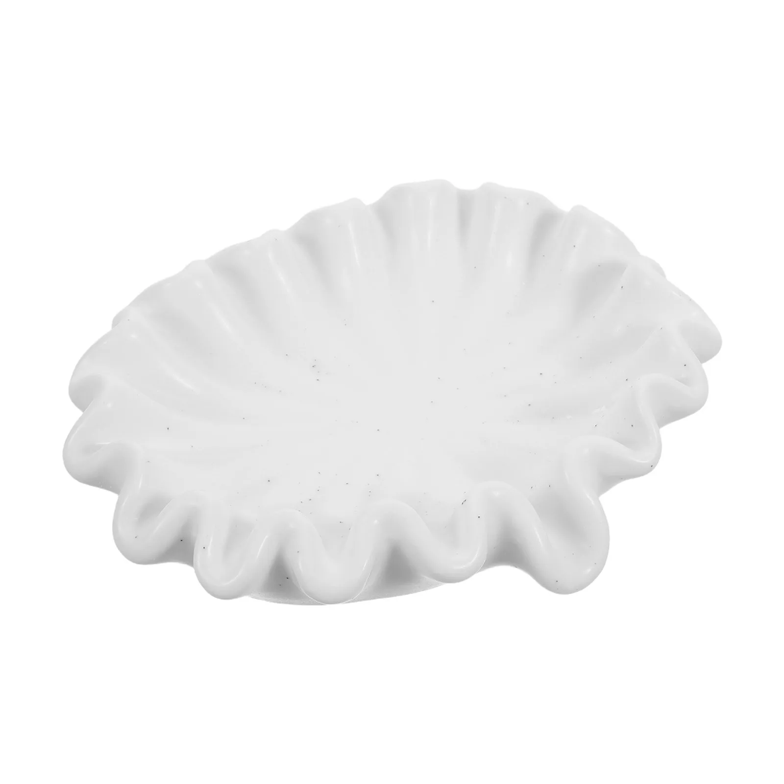 

Ceramic Waterfall Soap Holder Dishes Bathroom Container Leaf Shaped Kitchen Lotus