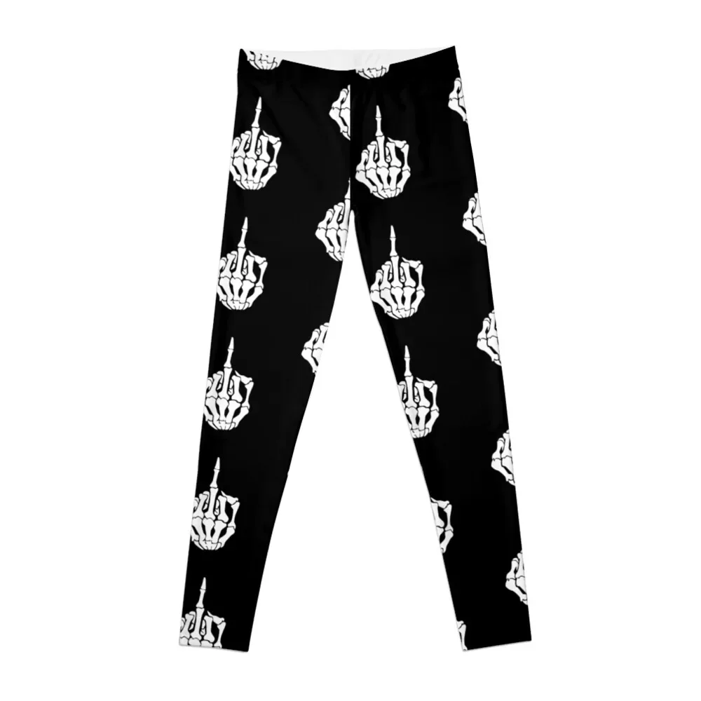 

skeleton middle finger Leggings Legging sport gym pants sports shirts gym Womens Leggings