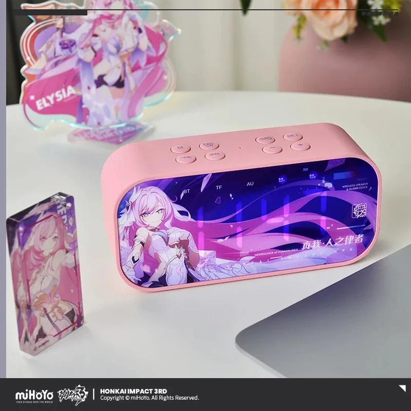 miHoYo Official Honkai Impact 3 Elysia True Self - The Law of Man Voice Alarm Clock Bluetooth Speaker Cosplay Anime Gift Fashion