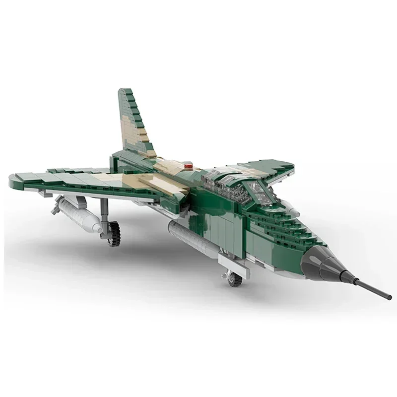 Moc Building Bricks Military Model F-105G Wild Weasel Fighter Technology Modular Blocks Gifts Christmas Toys DIY Sets Assembly