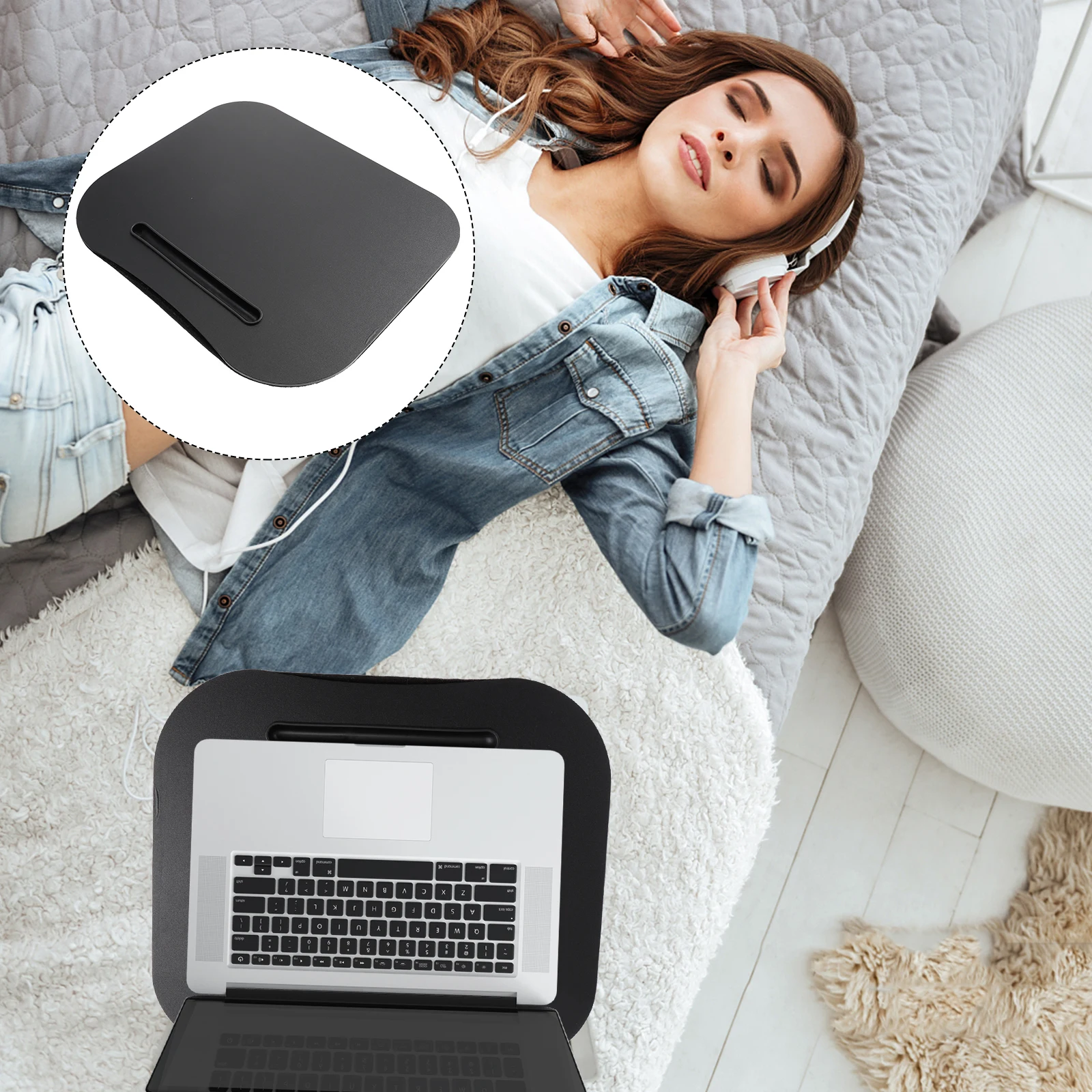 

Portable Laptop Table Lightweight Compact for Bedroom Study Bed Computer Desk Home Notebook Desk Student Study Table