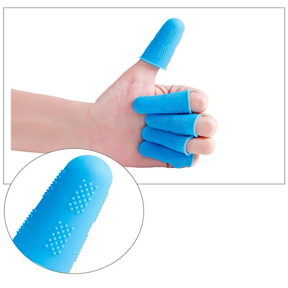 Funda antideslizante resistente al calor resistente a altas temperaturas para cocinar herramientas de cocina Protector de dedos cubierta para dedos tapas para dedos