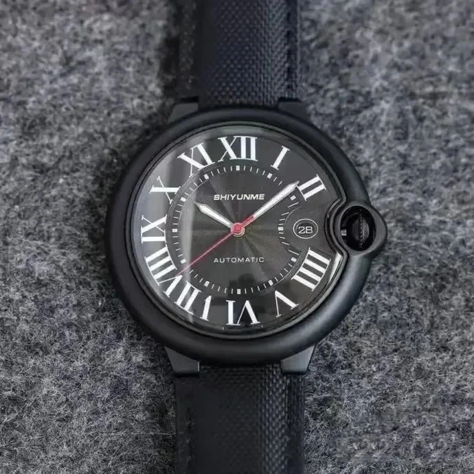 Relógio mecânico automático unissex multifuncional calendário de olho grande horário mundial função completa relógio de aço inoxidável