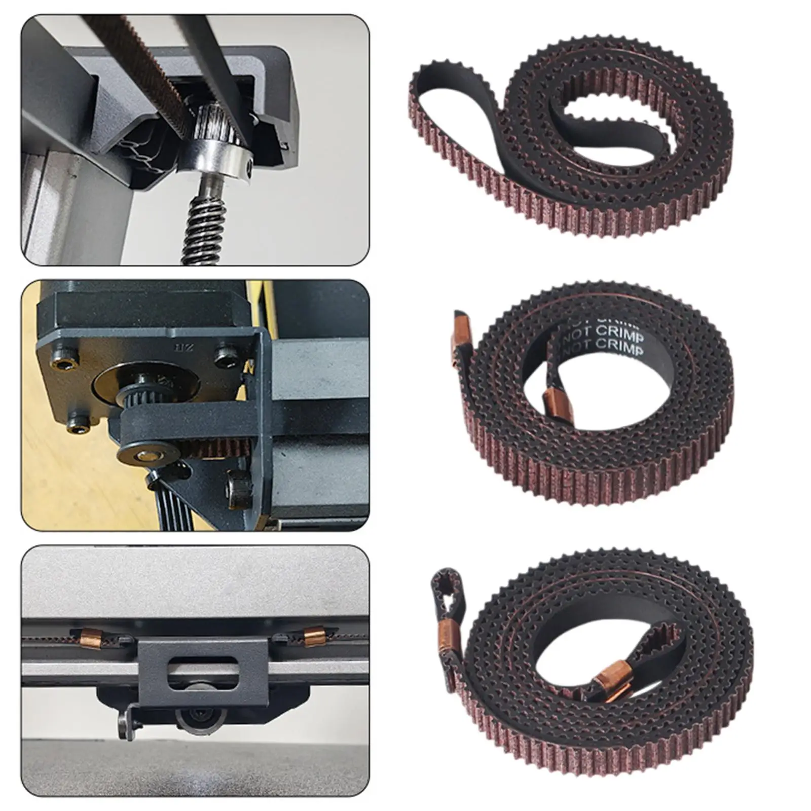 

3x 3D Printer Synchronous Belt Durability High Performance x Y Z Timing Belt