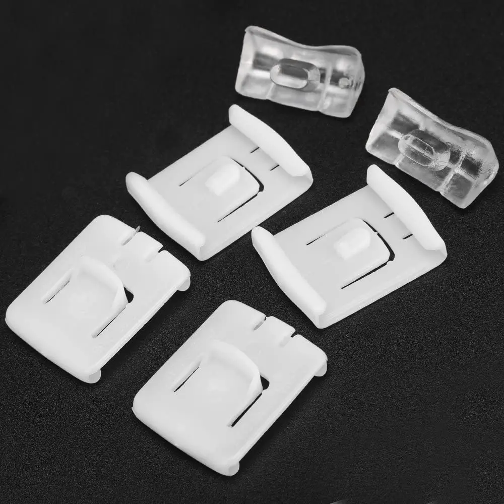 Kit de repuesto de guía deslizante de asiento (juego de 6 piezas para 1 asiento) para Golf MK1 MK2 MK3 / Jetta MK2 MK3 / Corrado / Golf MK3 Cabriolet