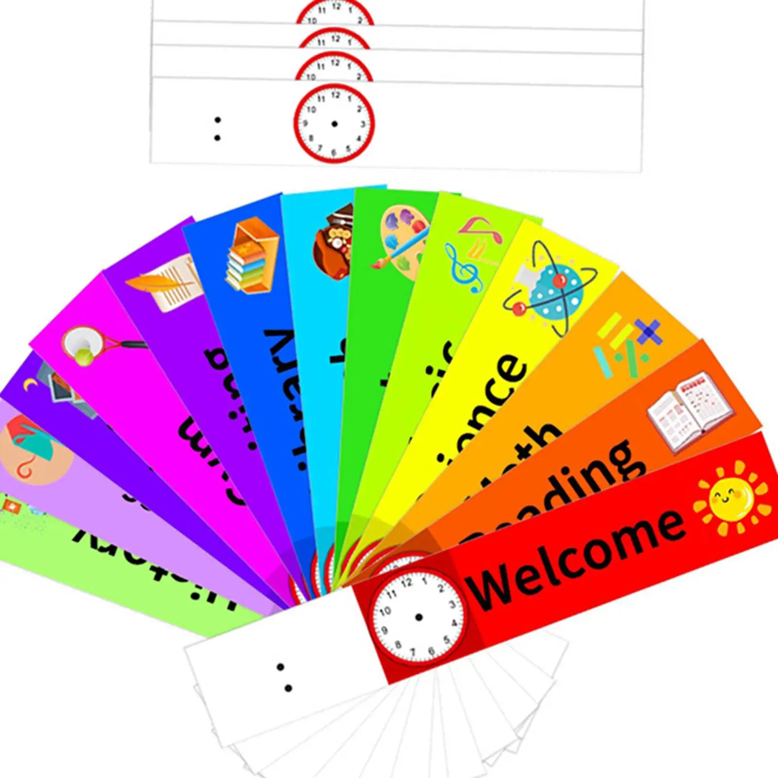 Crochet de poche pour calendrier quotidien, pochettes de programmation réutilisables, calendrier, salle de classe, bureau, enseignant