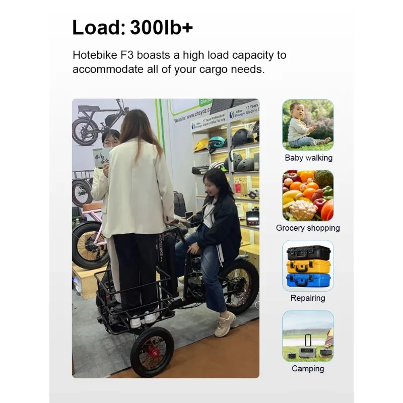

250w 350w 500w 750w Electric Bike with Basket New Design 3 Wheel Electric Bicycle 48V Three Wheels Adult Cargo