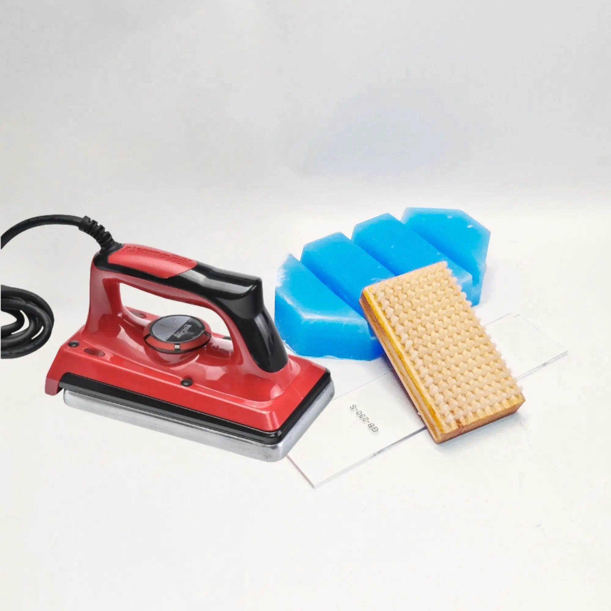 Fer électrique à cirer professionnel, placage de contrôle de température, entretien à double planche, outils de kit d'entretien