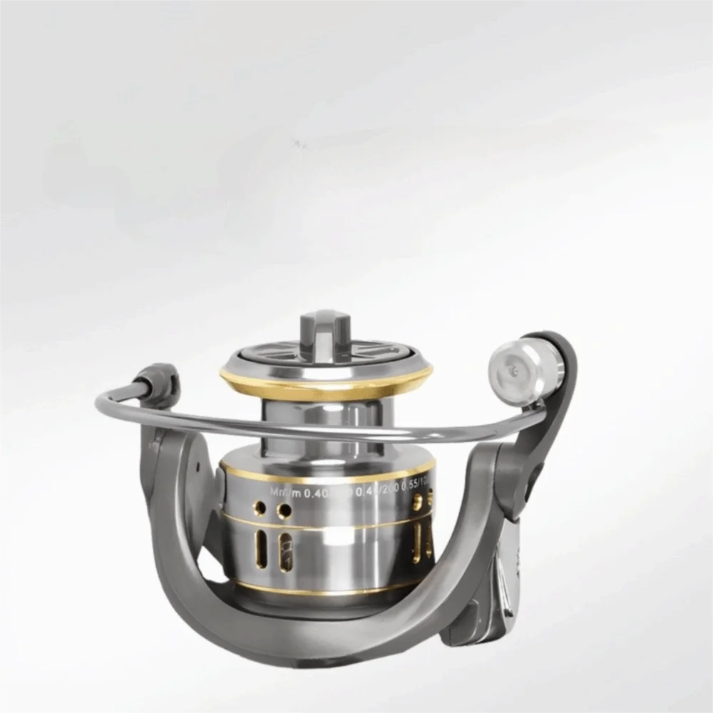 Max Drag 30KG Angelrolle mit Rechts-/Linksgriff, No-Gap-Design, Spinnrolle, weicher Gummigriff, Metallspule – Detail 3