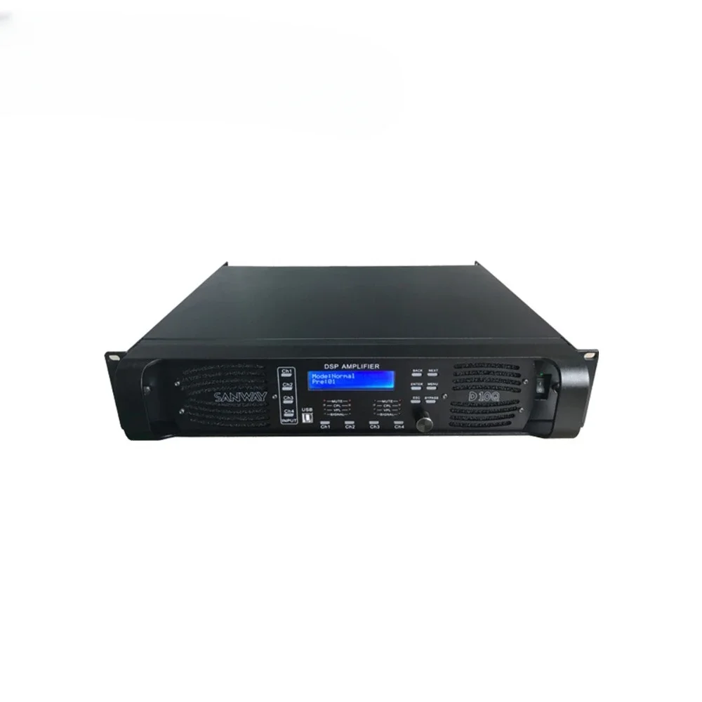 D10Q Made in China 4 Channel Sound Audio Digital DSP Power Amplifier