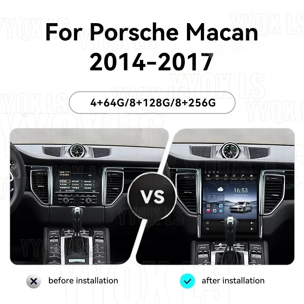 For Porsche Macan 2014-2017 Android Screen Car Radio Stereo Multimedia Player Tape Recorder GPS Navigation 11