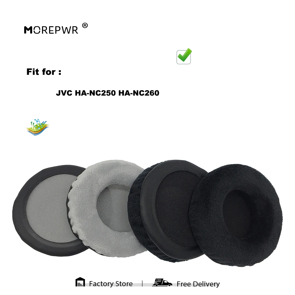 

Replacement Ear Pads for JVC HA-NC250 HA-NC260 Headset Parts Leather Cushion Velvet Earmuff Earphone Sleeve Cover