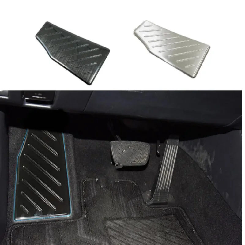 

Car Foot Rest Pedals Covers Trim Stickers For Toyota Rav4 2019 -2023 Stainless Steel Frame Decoration Accessories 1Pcs