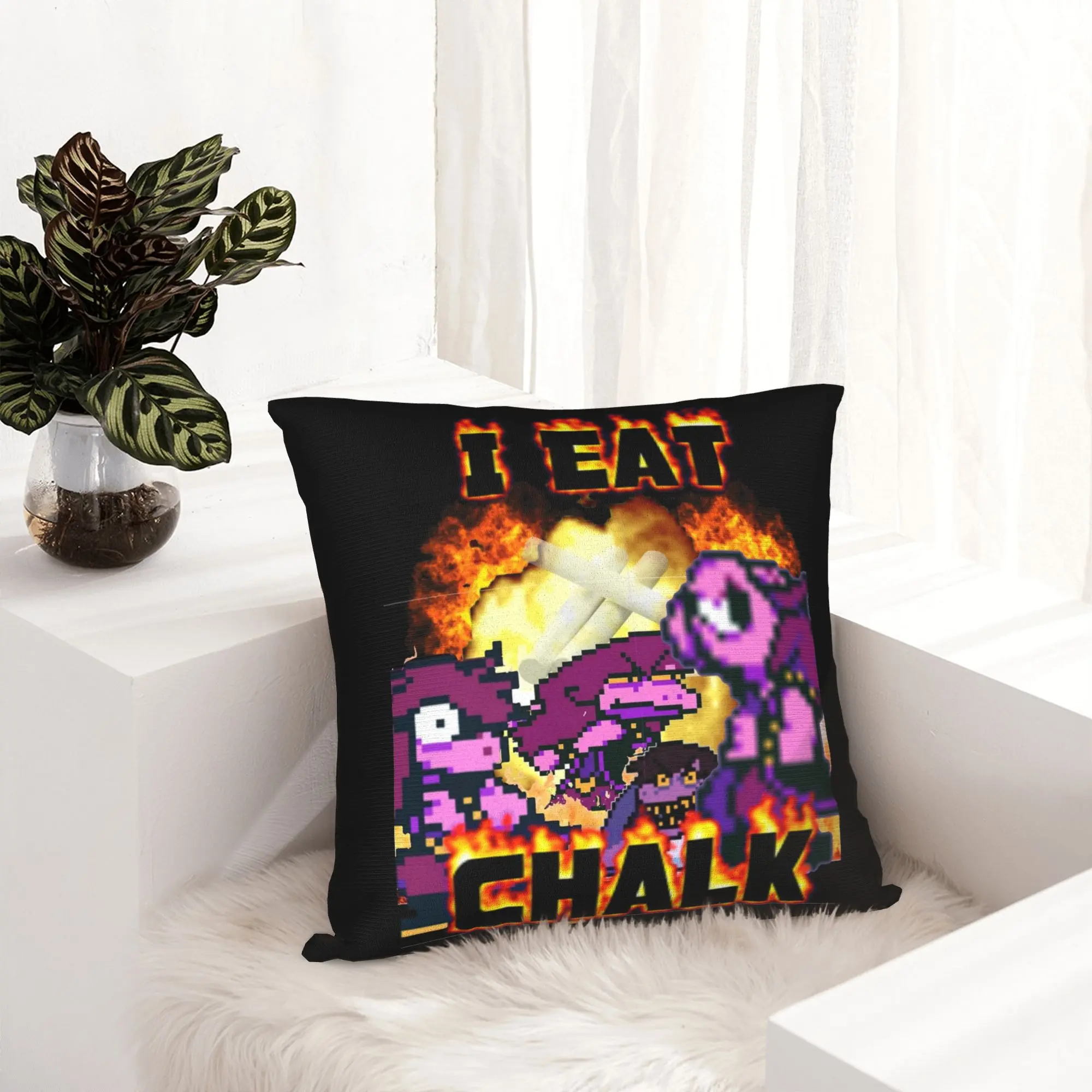 Deltarunes Game Pillowcase Printed Cushion Cover Decorative  Pillow Case Cover Chair Zippered
