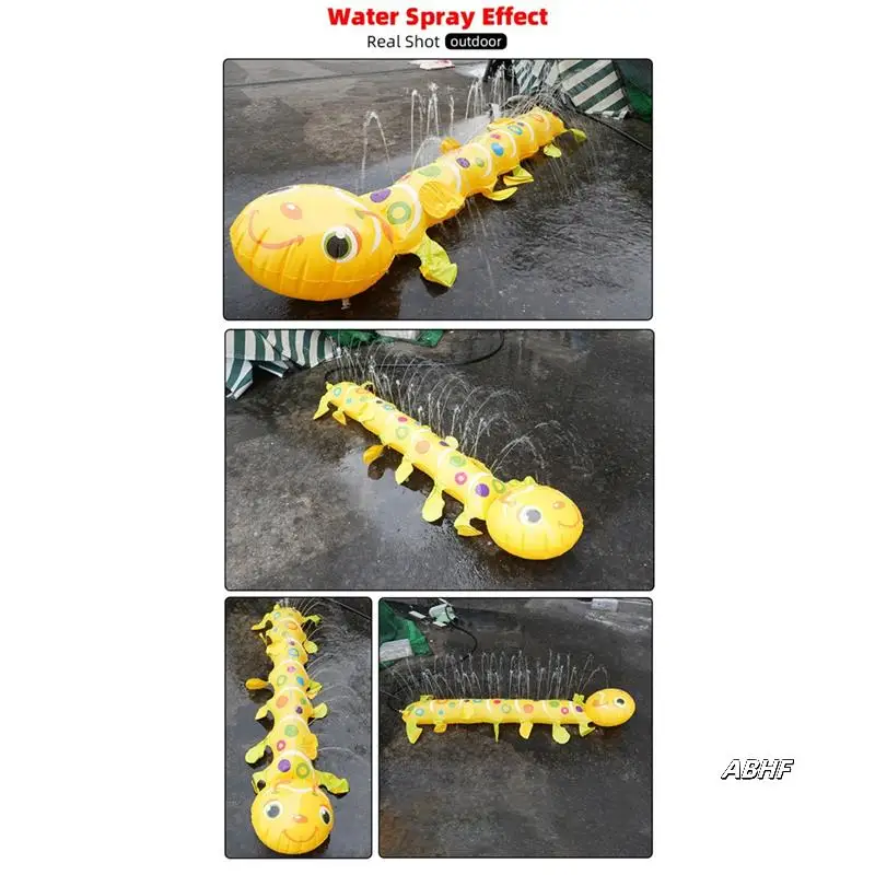 

Caterpillar-Shaped Water Spray Toy Caterpillar Inflatable Water Sprinkler For Garden Pool Party