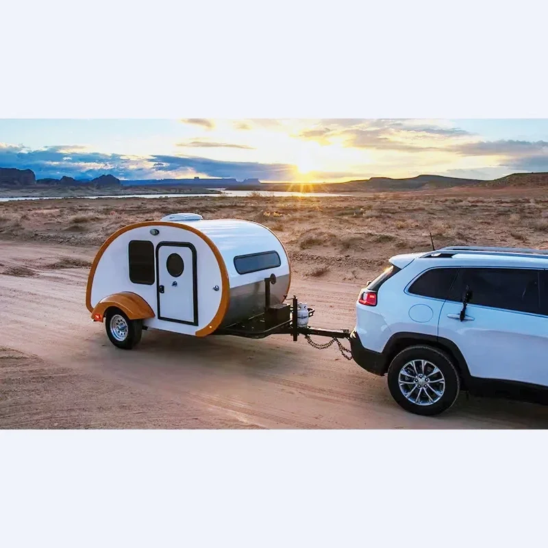 Teardrop Trailer Camper Offroad Mini Teardrop Camper Caravans Outdoor Small Luxury Rv Camper Off-road Travel Trailer