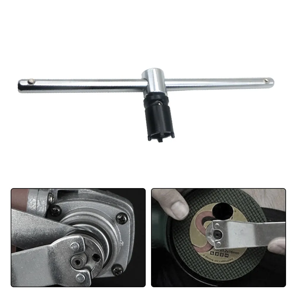 For angle Grinder Compatible 10 Inch Slide Bar and Four Jaw Socket Wrench Safe and Reliable Operation with Leather Roll Pin