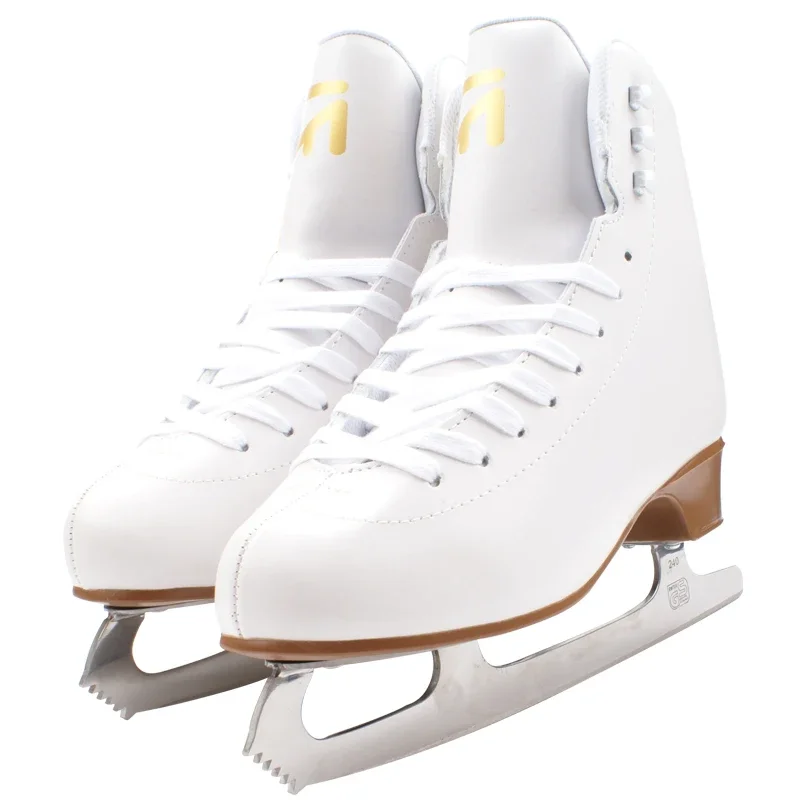 Zapatos de patinaje sobre hielo para niños y adultos, zapatillas de patinaje artístico profesional con hoja gruesa, piezas de patines de hielo, invierno, nuevo