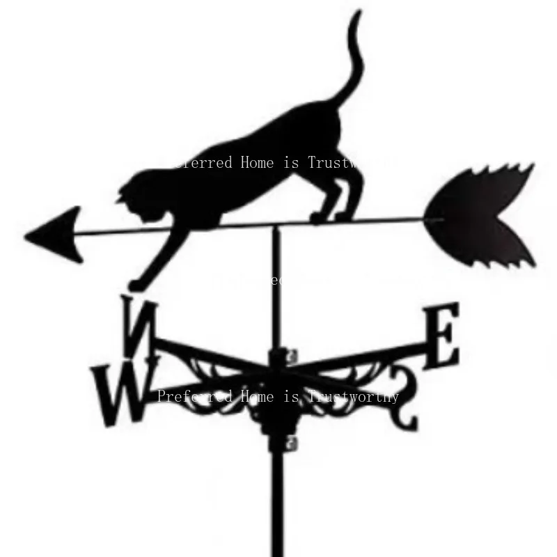 

Metal Wind Vane Garden Courtyard Decoration Crafts Outdoor Plug-in Silhouette