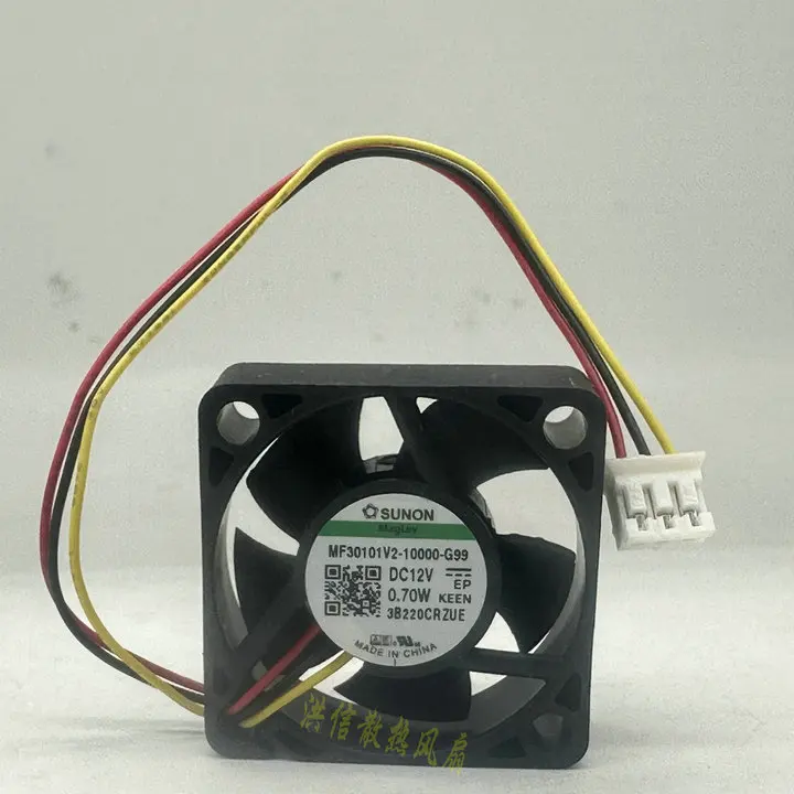 

SUNON MF30101V2-10000-G99 DC 12 В 0,70 А 30x30x10 мм 3-проводной охлаждающий вентилятор