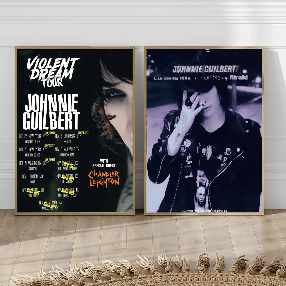 Singer J-Johnnie Guilbert-t HD Wall Art Print, Self-adhesive Poster Sticker, Aesthetic Home Decor, Perfect Gift for Room Friends
