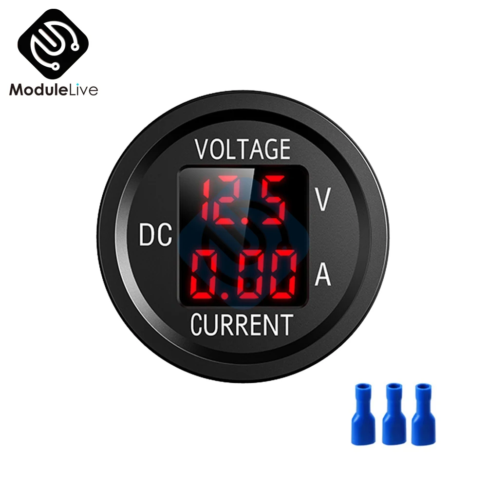 DC Volt Meter DC 5-48V 0-10A LED Digital Voltmeter Ammeter Tester  Volt Current Detector Tester for Car Motorcycle Truck Marine