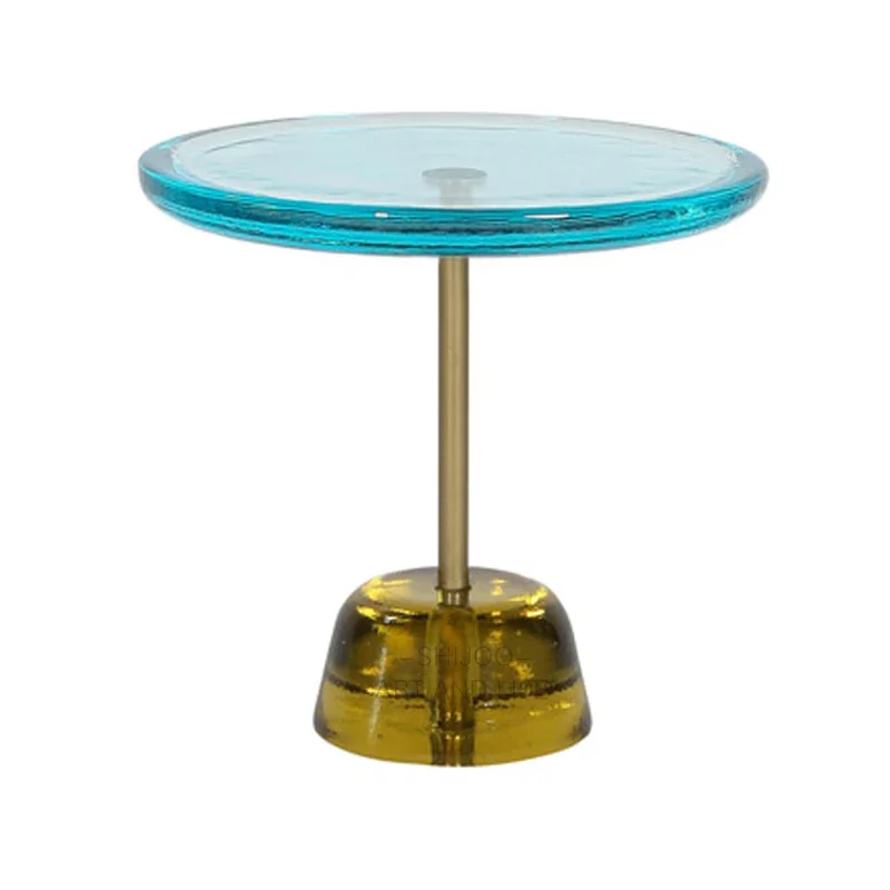 

Акриловый приставной столик, креативный модный современный маленький круглый столик, журнальный столик для переговоров, прозрачный, скандинавский, простой