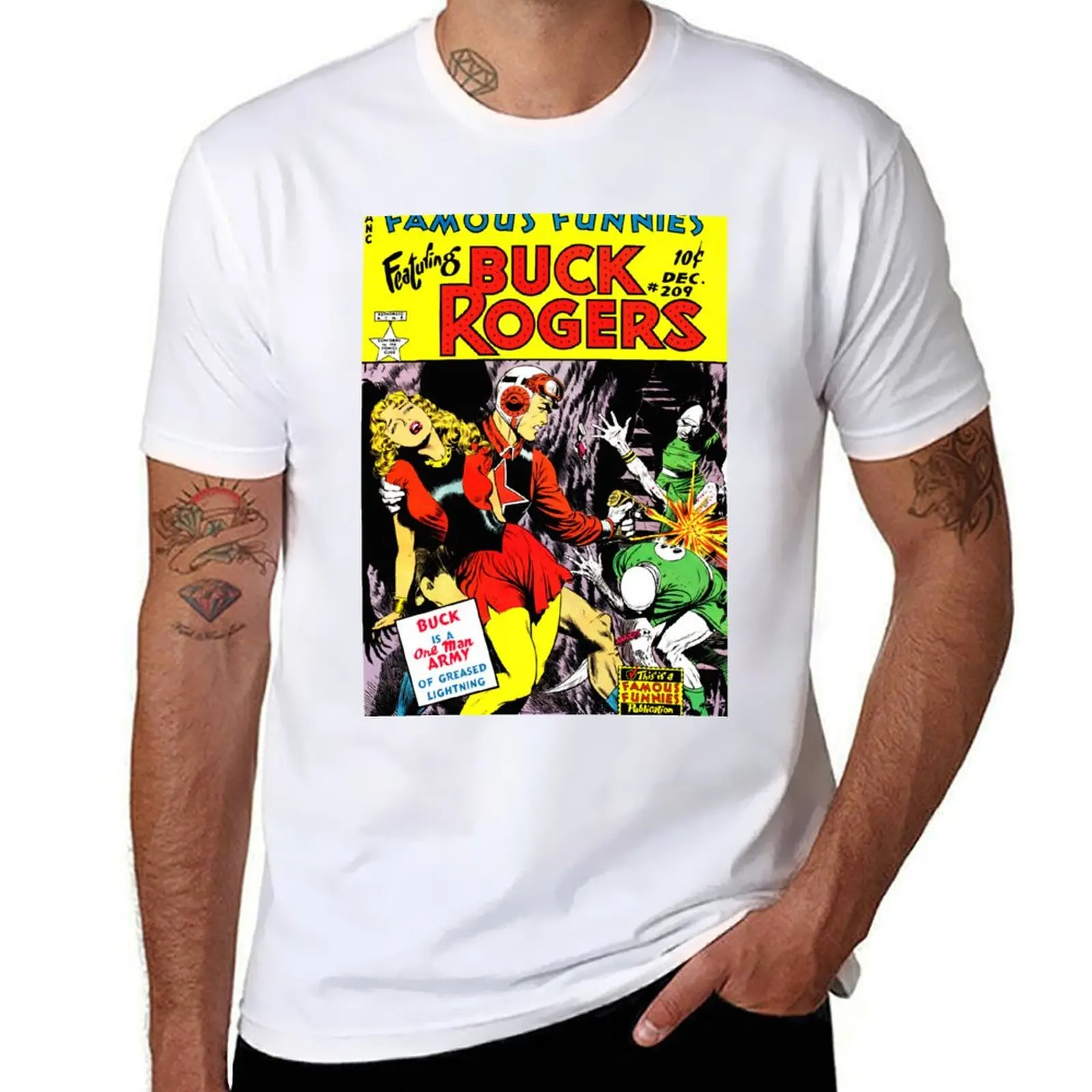 

Buck Rogers - comic art T-Shirt t shirts for man cotton t shirts for man graphic tees T-Shirt