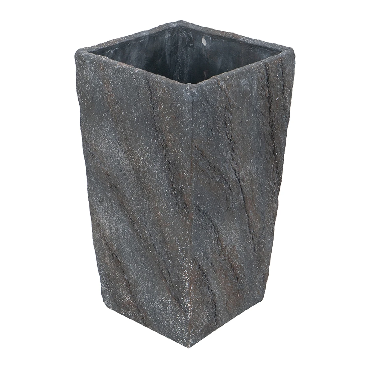 9.4x9.4x18.1" Cement Planter Large, Indoor Outdoor Garden Functional  Decor