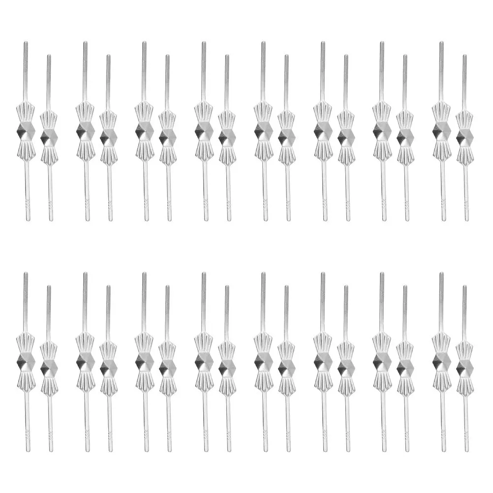 

200Pcs Metal Butterfly Clips Chrome Bow Tie Fasteners for Crystal Lighting Accessories Chandelier Crystals Ceiling Light
