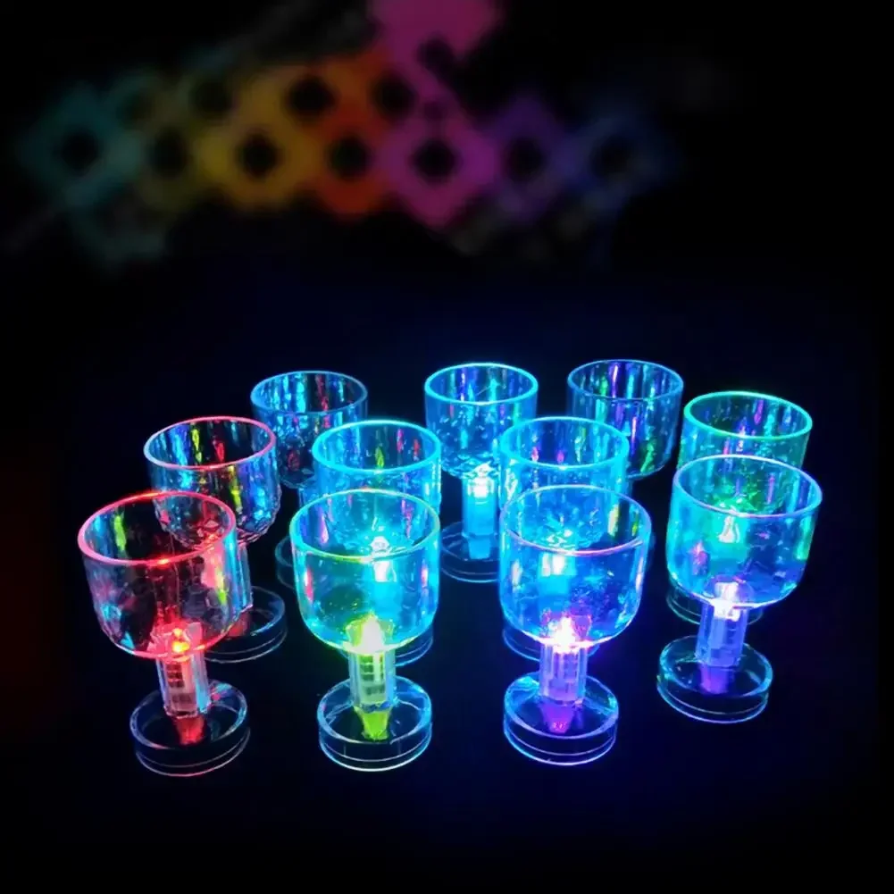 50ml Change Color Flash Drink Cup Color Change Eye-catching LED Special Flashing Mug for Pub Birthday Party Flashing Glass