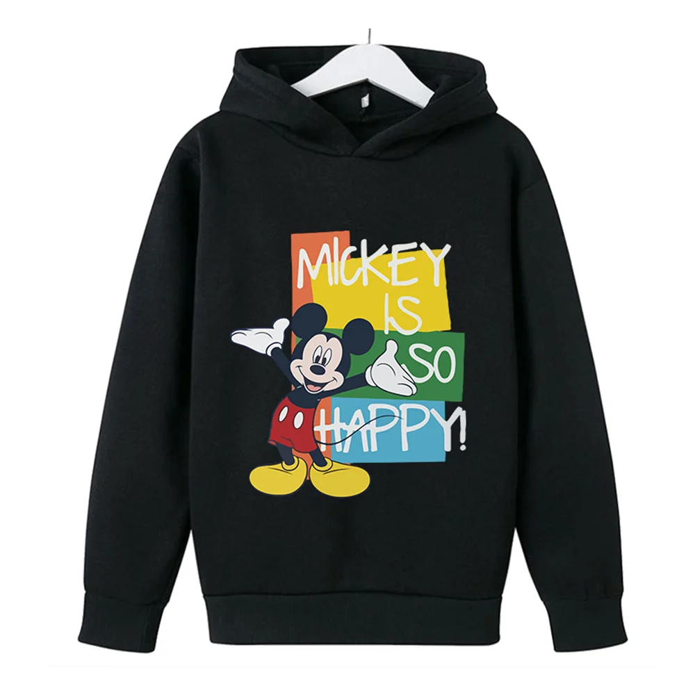 

An Interesting and Fashionable Mickey Mouse Printed Hoodie for Children's Autumn and Winter Wear and Casual Sportswear