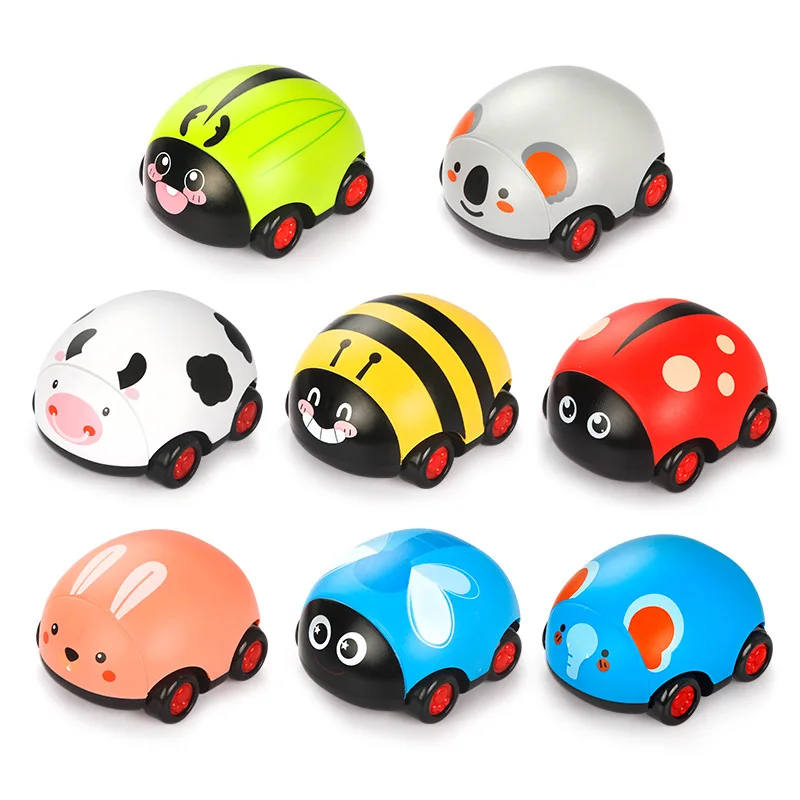 Vehicle Plastic Girl Car toys Vehicle Pull Back Car Boys Insect Ladybird children toys Kids Inertial Car Drop Baby Toy Gift