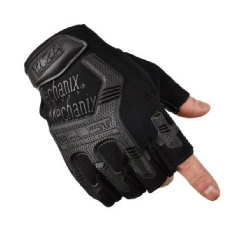 1pc Half finger gloves Cycling Leaky fingertip Mountaineering Outdoor sports Body building Antiskid Bicycle Sports gloves