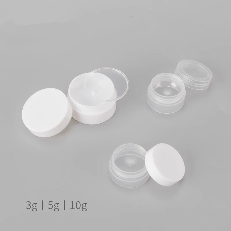 

500 шт. пустых пластиковых баночек/контейнеров для образцов 3г/5г/10г: для теней, кремов, бальзамов для губ, портативные емкости для макияжа