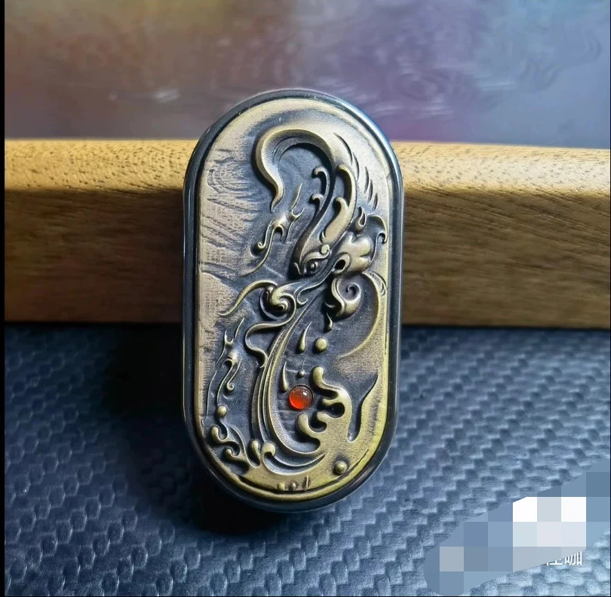 Used EDC Tide Play Edc Brand New!!! Zirconium Alloy [water Dragon] Number 86 [fire Phoenix] Number 61E