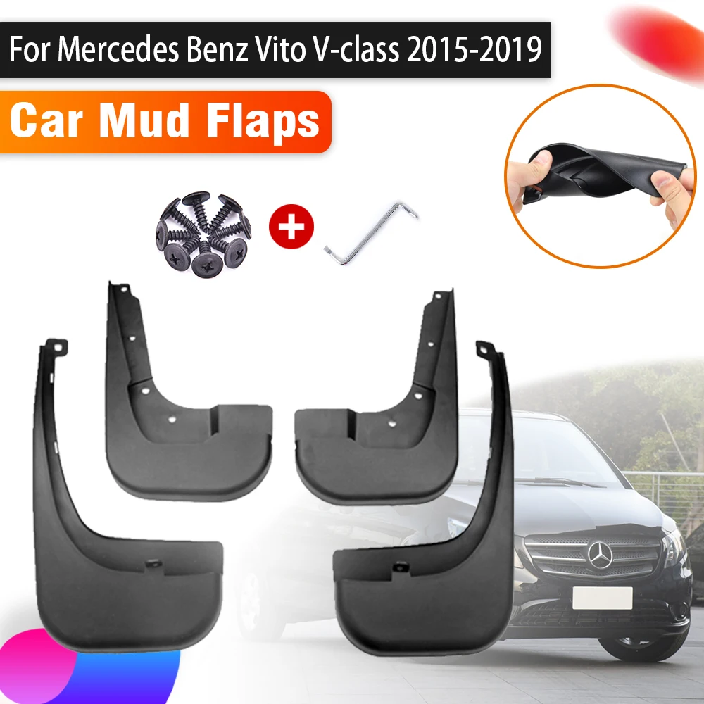 

For Mercedes Benz Vito Viano V Class W447 2015 2016 2017 2018 2019 Car Mudguards Front Rear Flap Splash Fenders Car Accessories