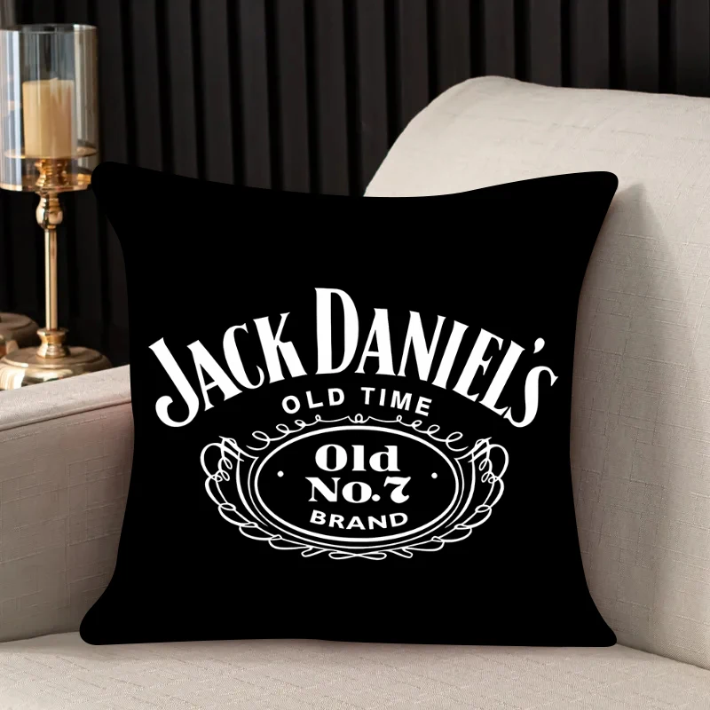 Pillow case Double-sided Printed Sofa 40x40 50x50 Headrest Backrest Chair Cushion Cover Whisky JACK DANIELS Fashion Custom Gift