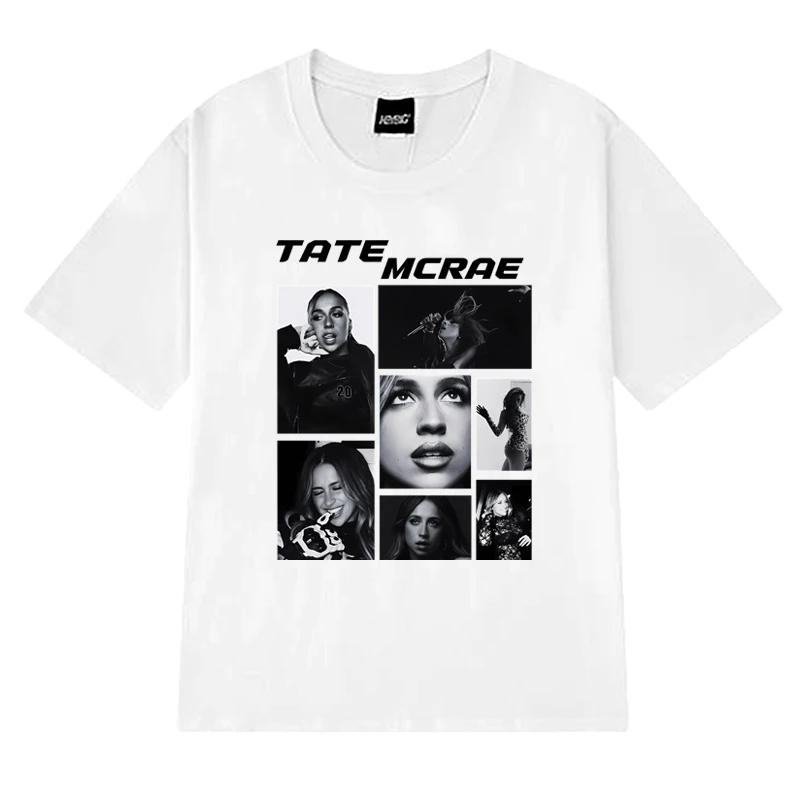 

Hot Sale Tate Mcrae Tour 2025 Graphic T shirt Summer Men Women vintage Y2k short sleeve T-shirts Unisex 100% Cotton clothing