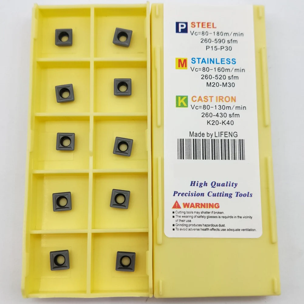 

Carbide Insert Cast Iron 10pcs Carbide Inserts Machining SPMG060204-TG For 16-20 Mm TOOL Effective Professional