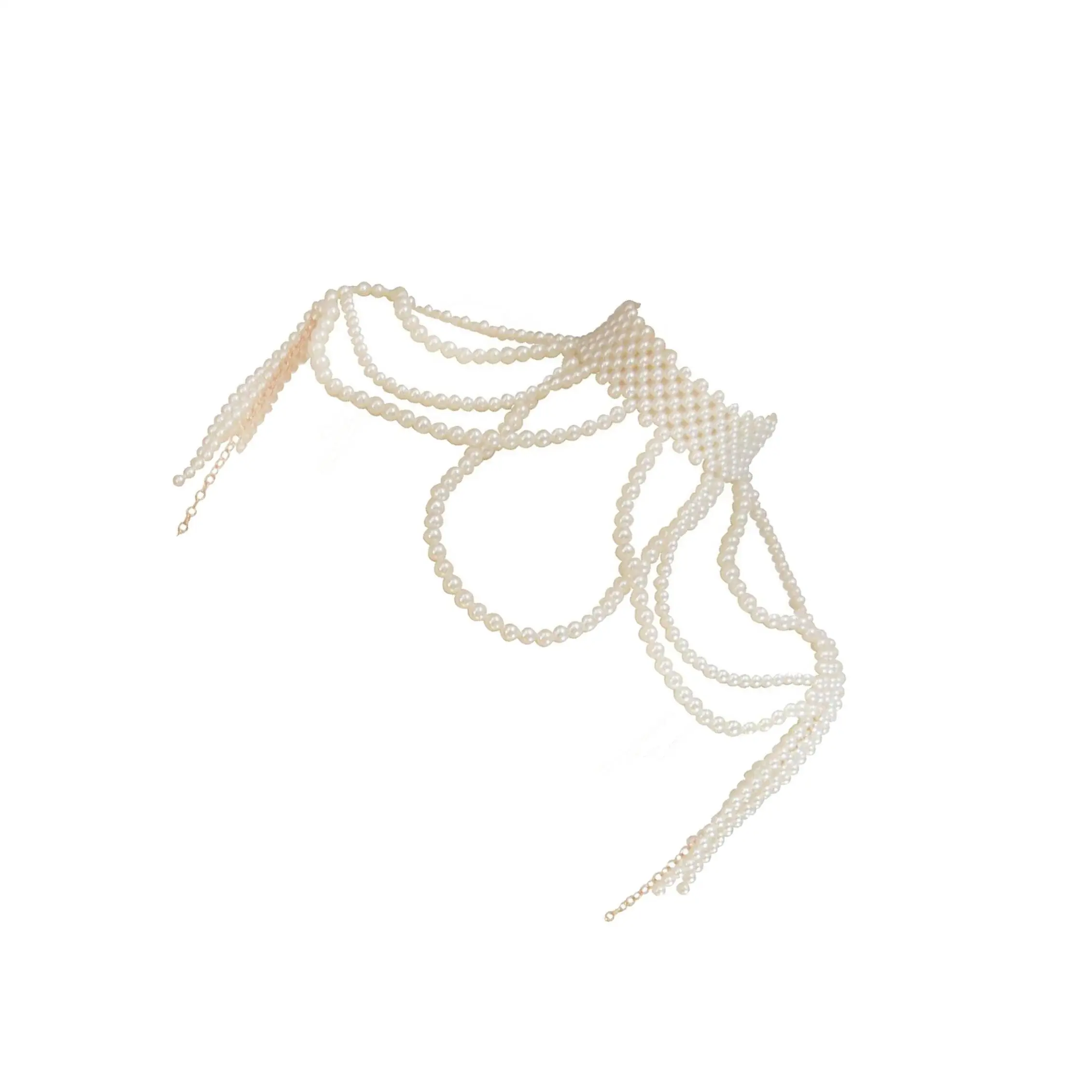 

Ожерелье на плечо из бисера Y2K украшения для тела для ночного клуба Muc Festival Beach