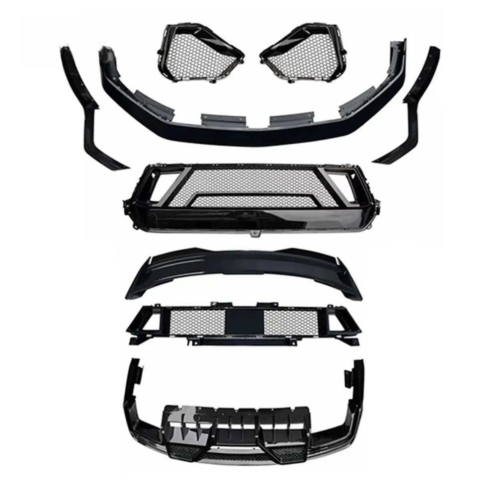 

Body Kit 2024 Shelby Body Kit for Mustang GT Upgraded HG Shelby Style Body Kit PP Auto Parts, Grille Front Lip